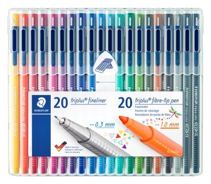 Комплект тънкописци Staedtler Triplus 323&338, 40 броя