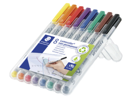 Комплект маркери Staedtler Lumocolor 311 S, 8 цвята