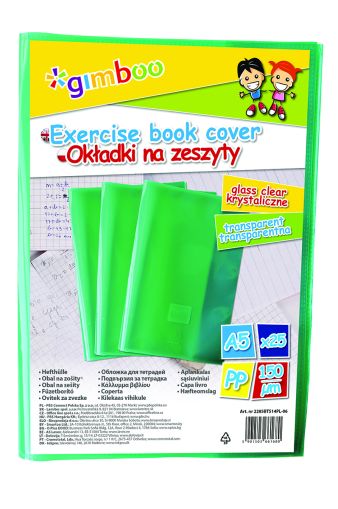 Подвързия за тетрадка Gimboo А5, 150 микрона, зелен
