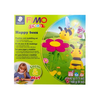 Комплект глина Staedtler Fimo Kids, 4x42g, Happy Bees