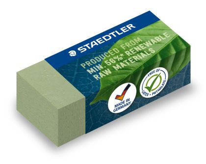 Гума Staedtler 526 83, 43x19x13mm, зелена