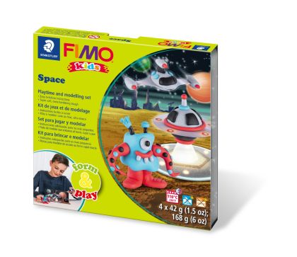 Комплект глина Staedtler Fimo Kids, 4x42g, Space