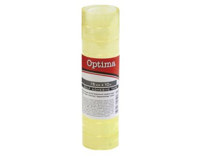 Лепяща лента Optima 15mm x 33m, прозрачна