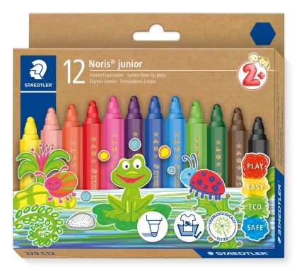 Флумастри Staedtler Noris Junior 329, 12 цвята