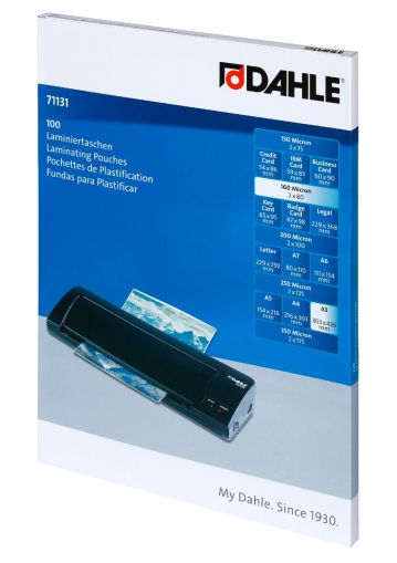 Фолио за ламиниране Dahle А3, 303x426mm,80 микрона, опаковка 100