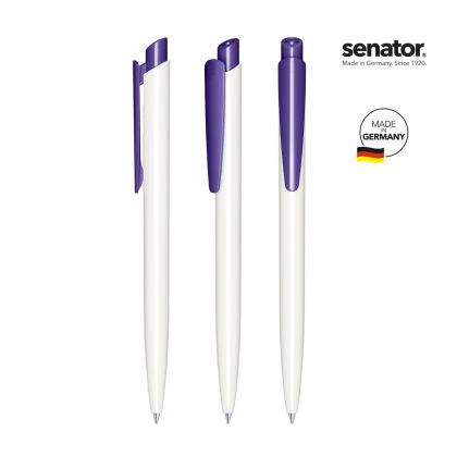 Химикалка Senator Dart Polished 2959, бял/лилав 267