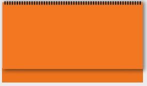 Настолен календар-бележник, НКГ 2, оранжев