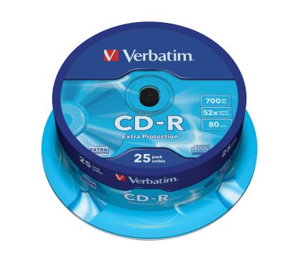 CD-R Verbatim Extra Protect 700MB, 52x опаковка 25 шпиндел