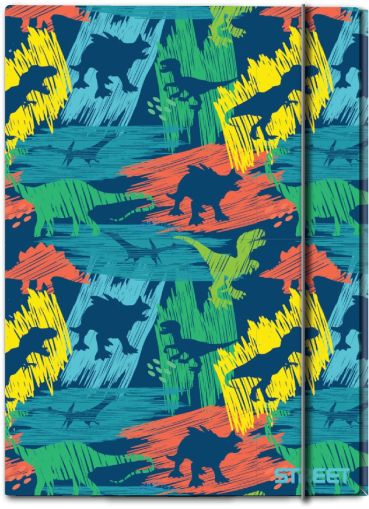 Папка с ластик Street Dino A4, 1 cm
