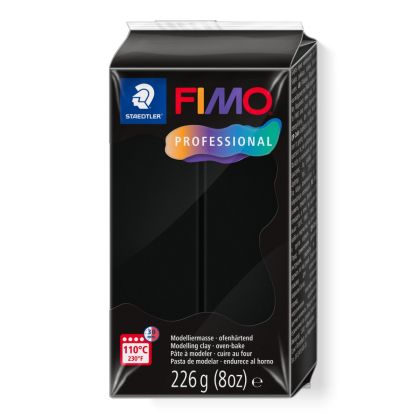 Полимерна глина Staedtler Fimo Prof, 226g, ЧЕРЕН