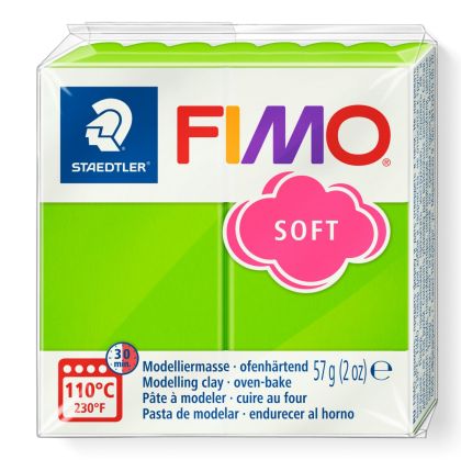 Полимерна глина Staedtler Fimo Soft, 57 g, ябълково зелен 50