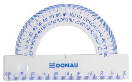 Транспортир Donau прозрачен, 10cm