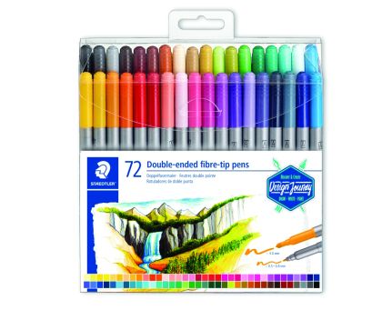 Флумастри Staedtler Design Journey , двувърхи, 72 цвята