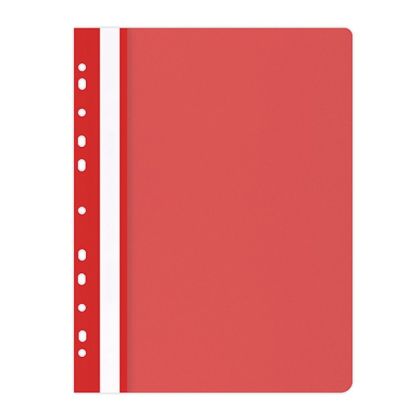 Папка Office Products с прозрачно лице европерф,червен