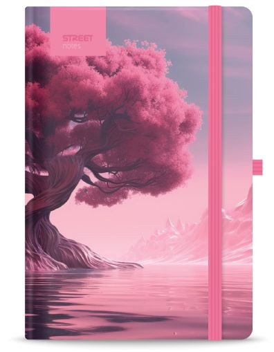 Бележник с ластик B5 Street, твърда корица, 96 листа, JOURNEY