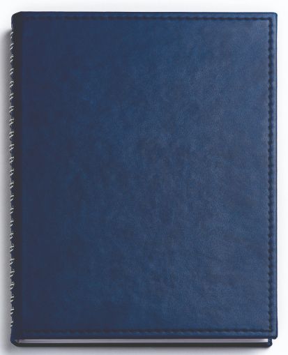 Бележник с полускрита спирала Аляска, А5, син