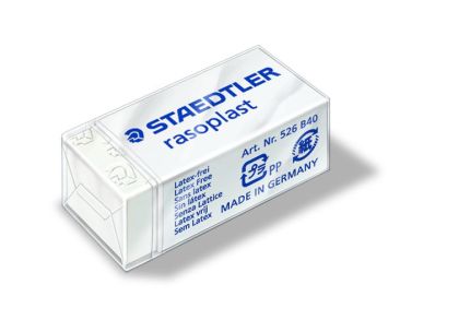 Гума Staedtler Rasoplast 526 B40, 33x16x13mm, бяла