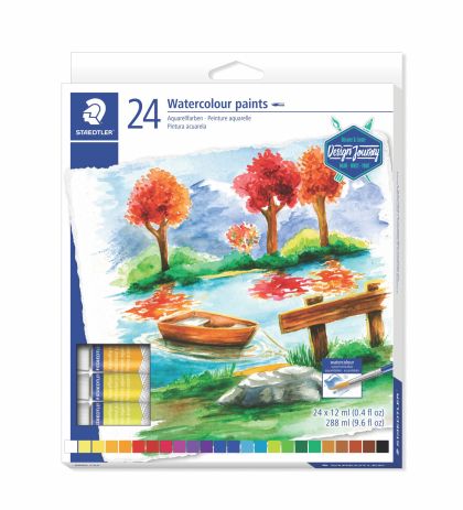 Акварелни бои Staedtler Design Journey , 24 цвята x 12ml