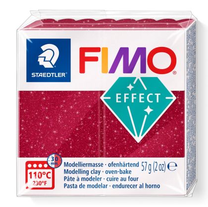 Полимерна глина Staedtler Fimo Effect, 57g, галактическо червен202