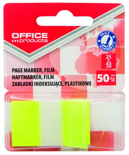 Сигнални лентички Office Products, 25x43, жълт