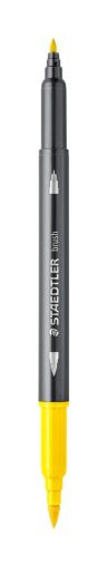 Акварелни флумастри Staedtler 3001, двув, жълт 1