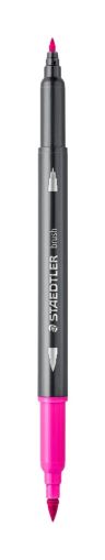 Акварелни флумастри Staedtler 3001, двув, магента 20