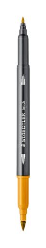 Акварелни флумастри Staedtler 3001, двув, охра 16