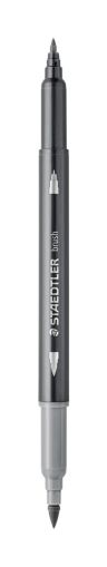 Акварелни флумастри Staedtler 3001, двув, светлосив 82