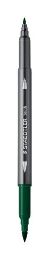 Акварелни флумастри Staedtler 3001, двув, тъмнозелен 55