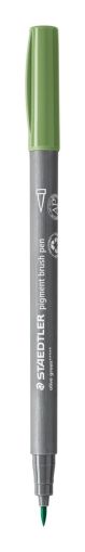 Флумастер Staedtler Pigment Brush 371,масл.зелен57