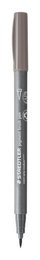 Флумастер Staedtler Pigment Brush 371, сив 84