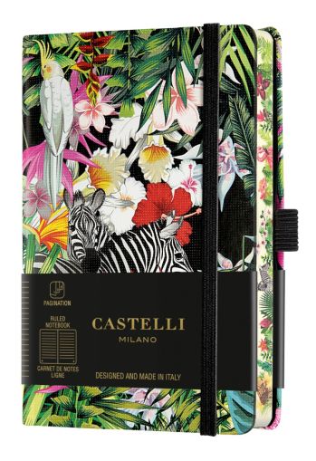 Бележник Castelli Eden, 13x21cm, лин, Zebras