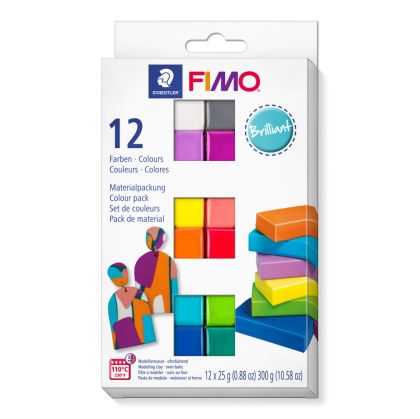 К-т глина Staedtler Fimo Soft, 12цв.х25g,Brilliant