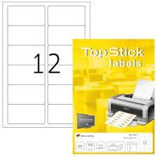 Етикети TopStick 8725, 88.9х46.6mm, 100л. (1200бр)