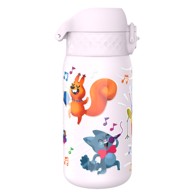 Бутилка за вода Ion8 Print, мет, 400ml,Animal Band