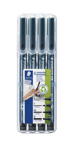 Комплект маркери Staedtler Lumocolor OHP SFMB, 4 броя