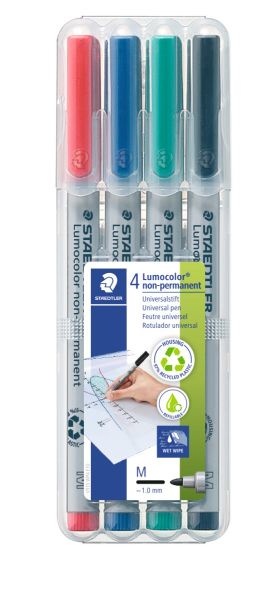 Кoмплект маркери Staedtler Lumocolor 315 M, 4 цвята