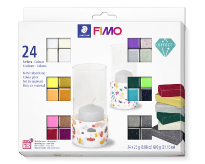 Комплект глина Staedtler Fimo, 24 цвята х 25g