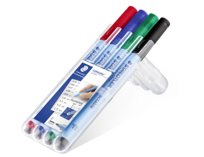 Маркер Staedtler Lumocolor correctable 305F, 4 цвята