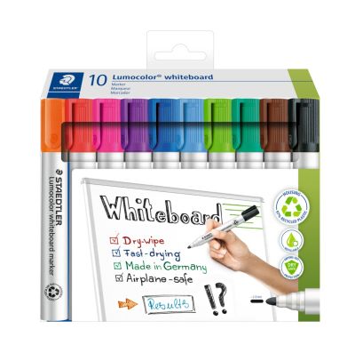 Комплект маркери Staedtler Lumocolor 351 за бяла дъска