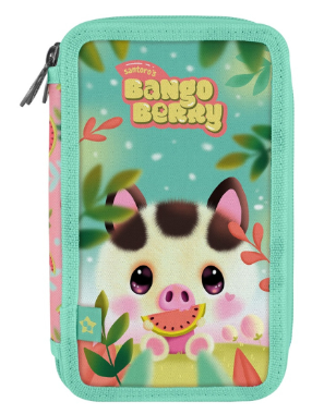 Несесер Bangoberry Piggy Pig, троен, пълен, 45ч