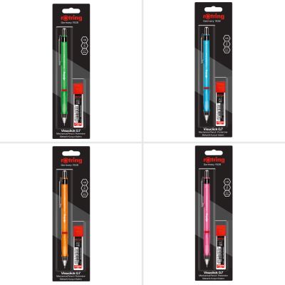 Комплект Rotring Visuclick автоматичен молив, гума, графити, розов 0,5