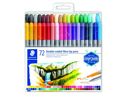 Флумастри Staedtler Design Journey , двувърхи, 72 цвята