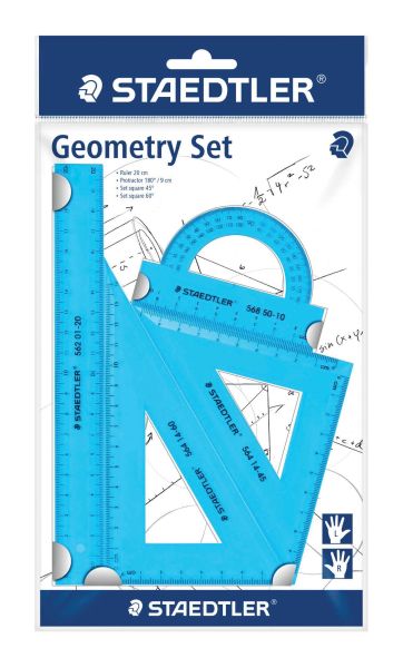 Геометричен комплект Staedtler 20cm, 4 части