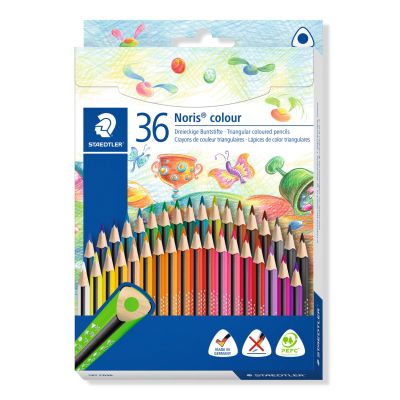 Цветни моливи Staedtler Noris Colour 187, 36 цвята