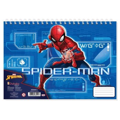 Скицник със спирала А4, 30л, spiderman