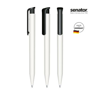 Химикалка Senator Super-Hit Polished 2955, бял/черен