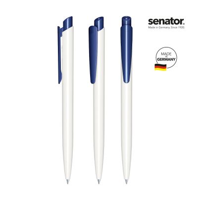 Химикалка Senator Dart Polished 2959, бял/тъмносин 2757