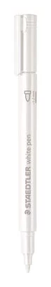 Маркер Staedtler Metallic, объл връх, 1-2 mm, бял