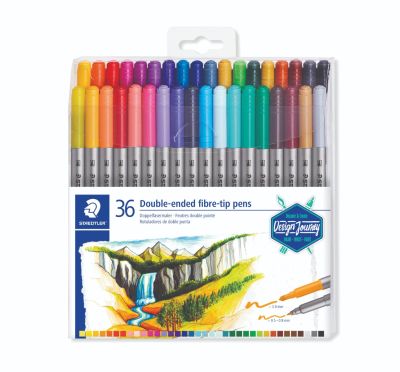 Флумастри Staedtler Design Journey , двувърхи, 36 цвята